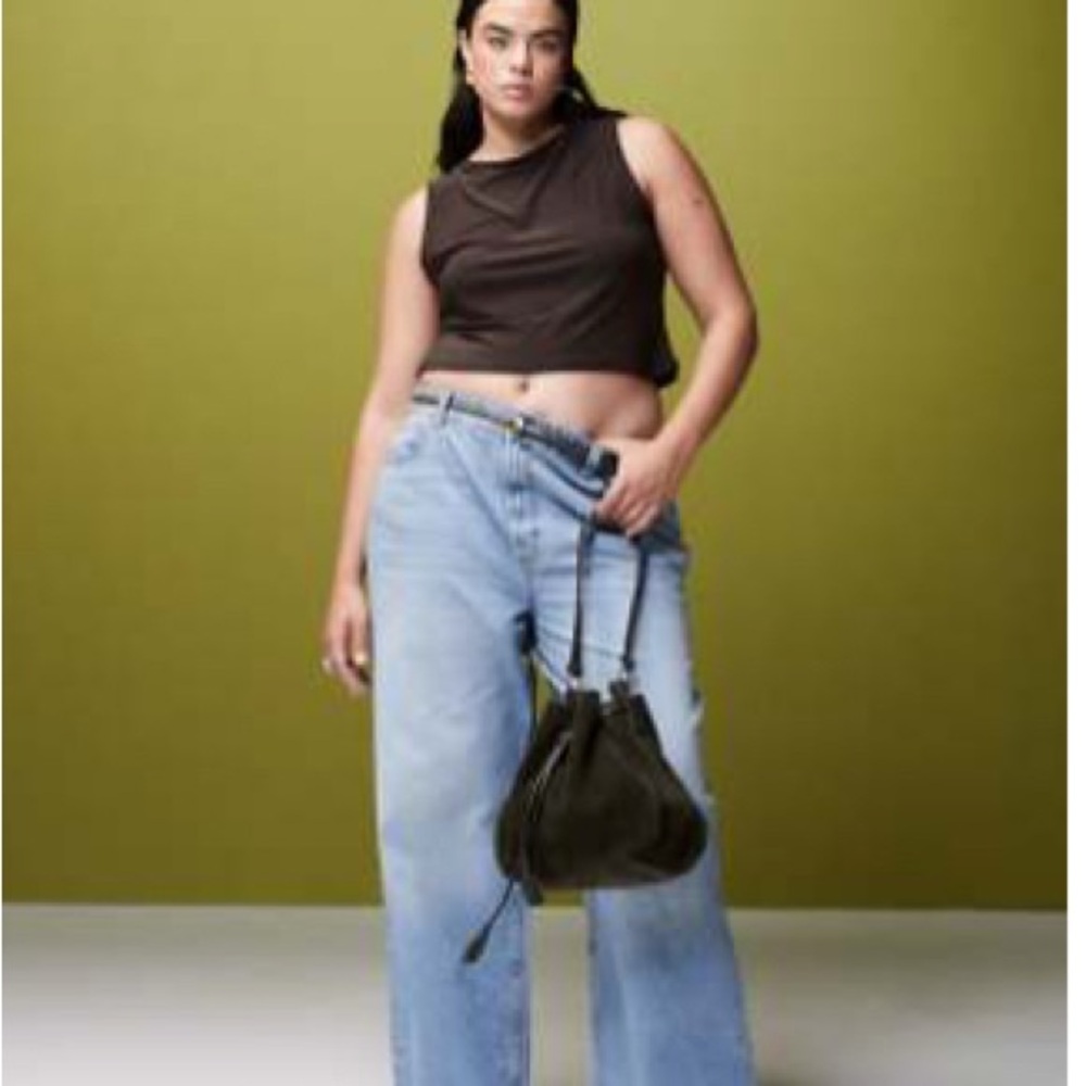 ASOS Light Blue Wide Leg Jeans